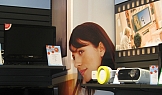 Ъглова колона от pvc фолио,  магазин Public, гр. Варна, 2009г.